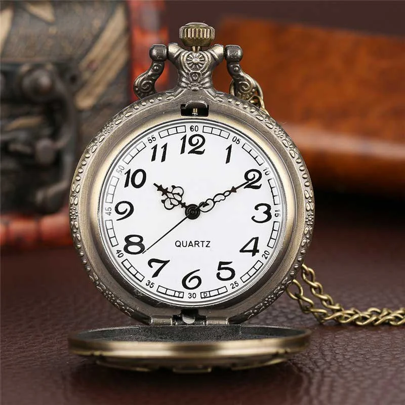 Dad Engraved Bronze Pocket Watch